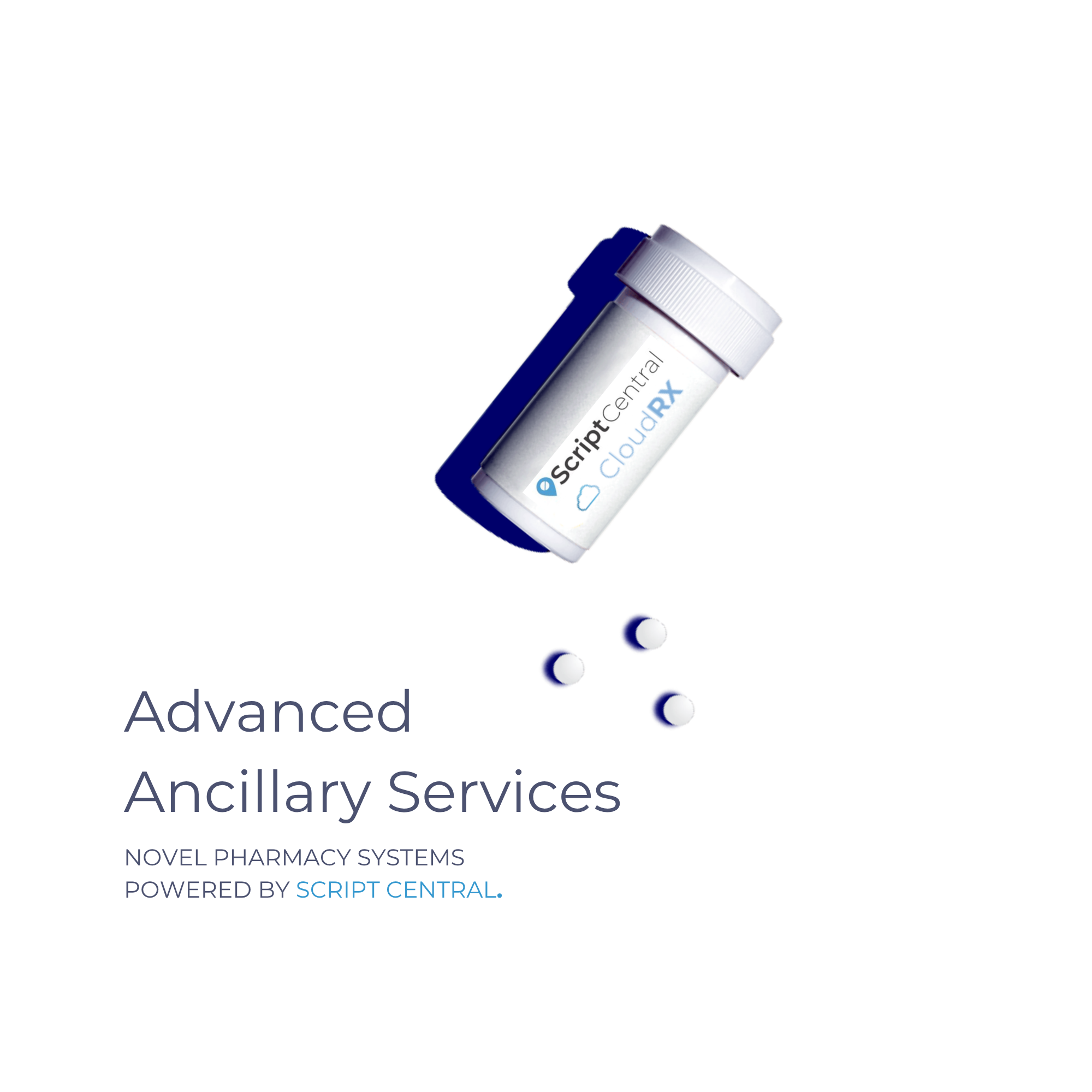 Script Central pill bottle with pills